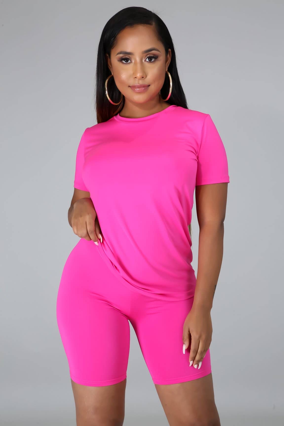 2pc Slinky Jersey Short Set