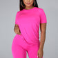 2pc Slinky Jersey Short Set