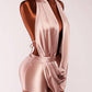Halter Cowl Neck Romper