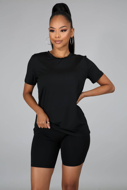 2pc Slinky Jersey Short Set