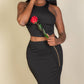 2pc Ribbed Skirt Set