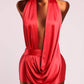 Halter Cowl Neck Romper