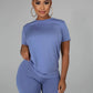 2pc Slinky Jersey Short Set