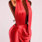 Halter Cowl Neck Romper