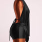 Halter Cowl Neck Romper