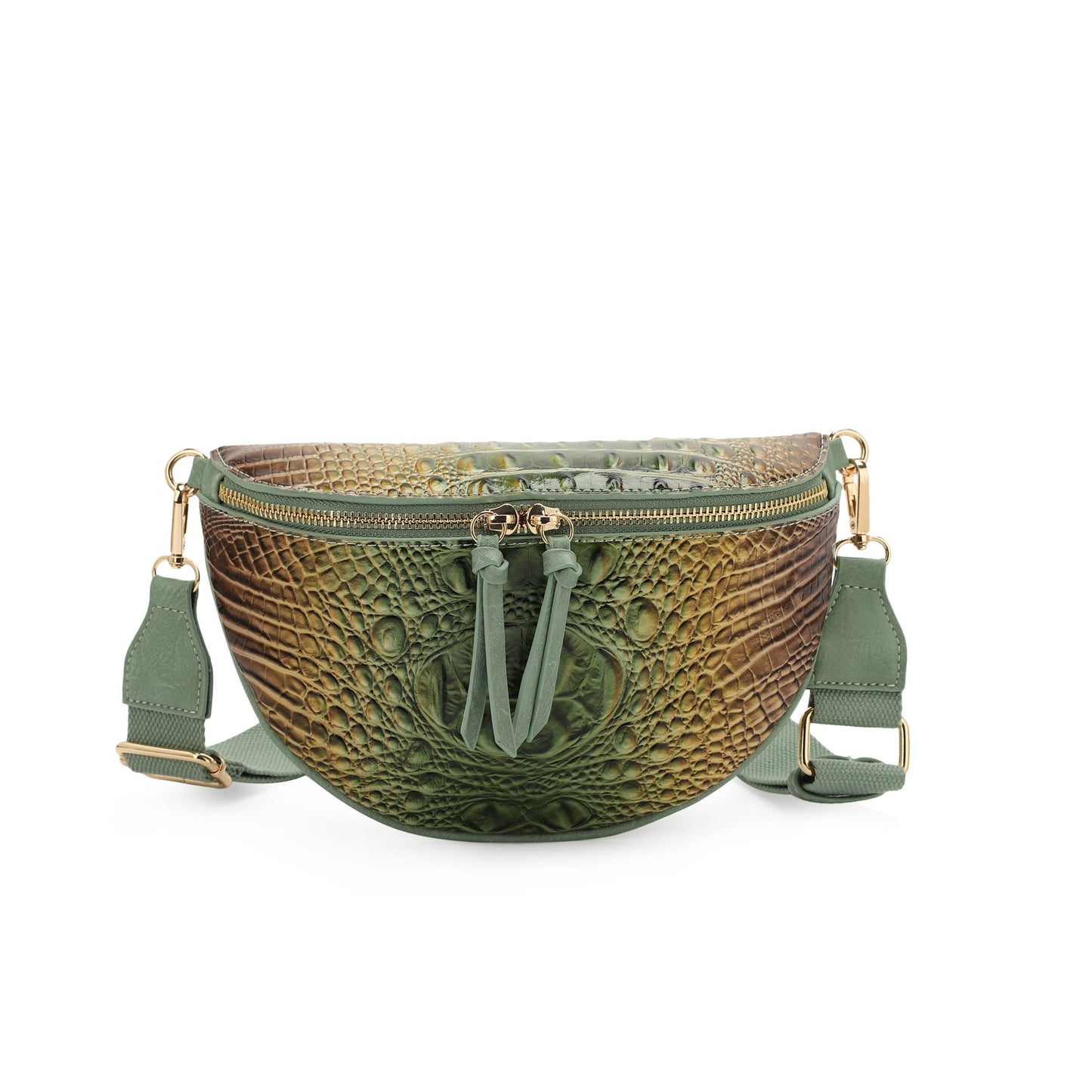 Aurora Croc Embossed Fanny Pack