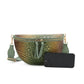 Aurora Croc Embossed Fanny Pack