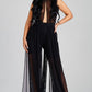 Like Glass Sheer Haulter Jumpsuit