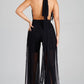 Like Glass Sheer Haulter Jumpsuit